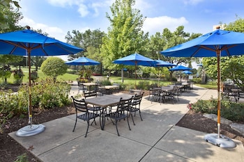 Patio, balcany or terrace at Hilton Chicago/Oak Brook Hills Resort & Conference Center
