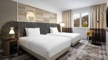 In-room safe, desk, iron/ironing board, free cribs/infant beds