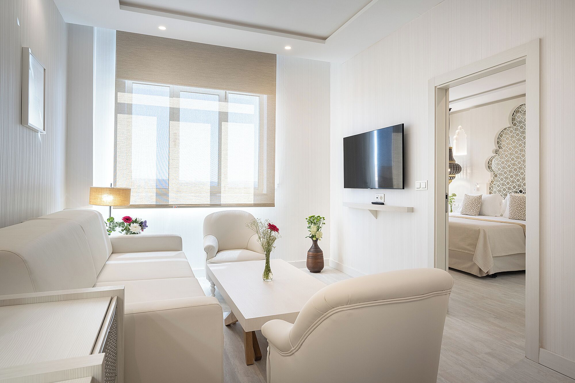 junior suite | living area | 32-inch lcd tv with cable channels, tv