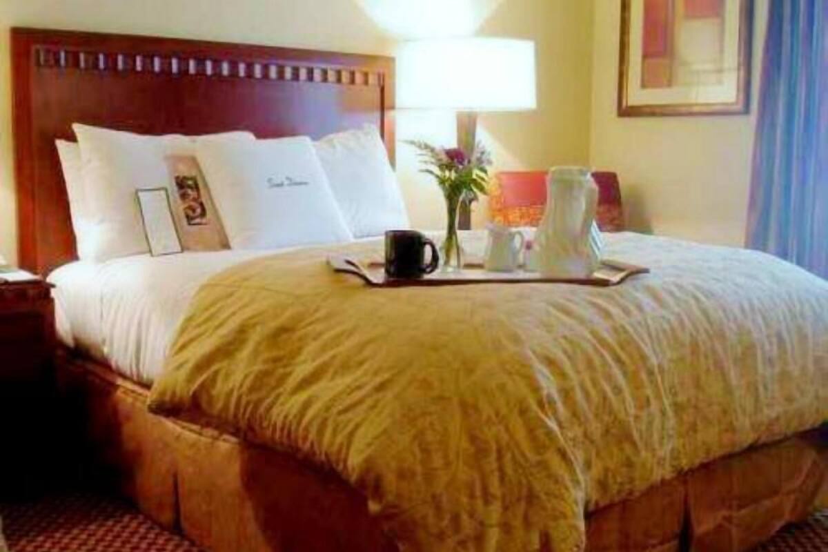 Premium bedding, down comforters, pillowtop beds, in-room safe