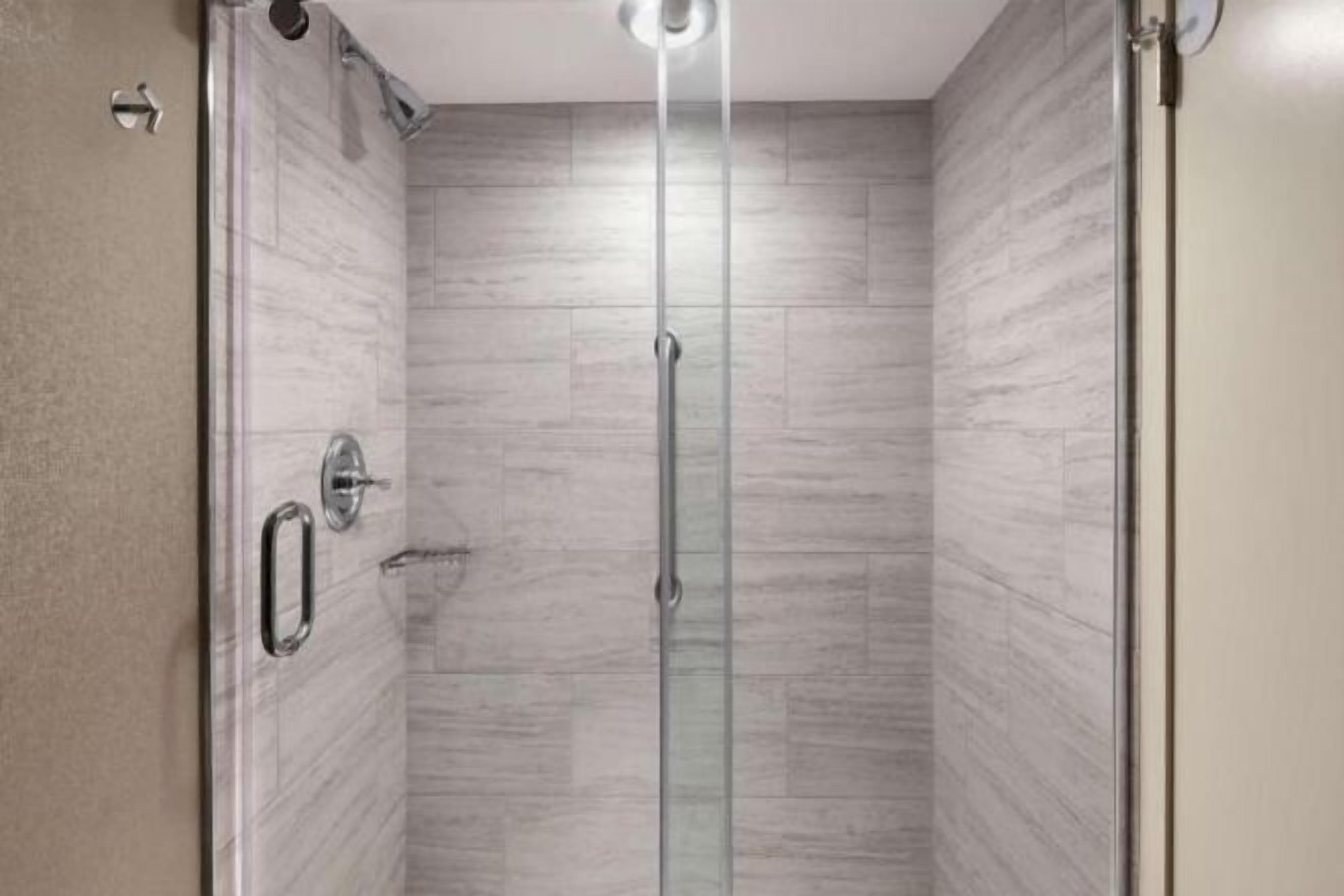 Bathroom | Shower, free toiletries, hair dryer, towels