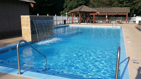 Indoor pool, seasonal outdoor pool