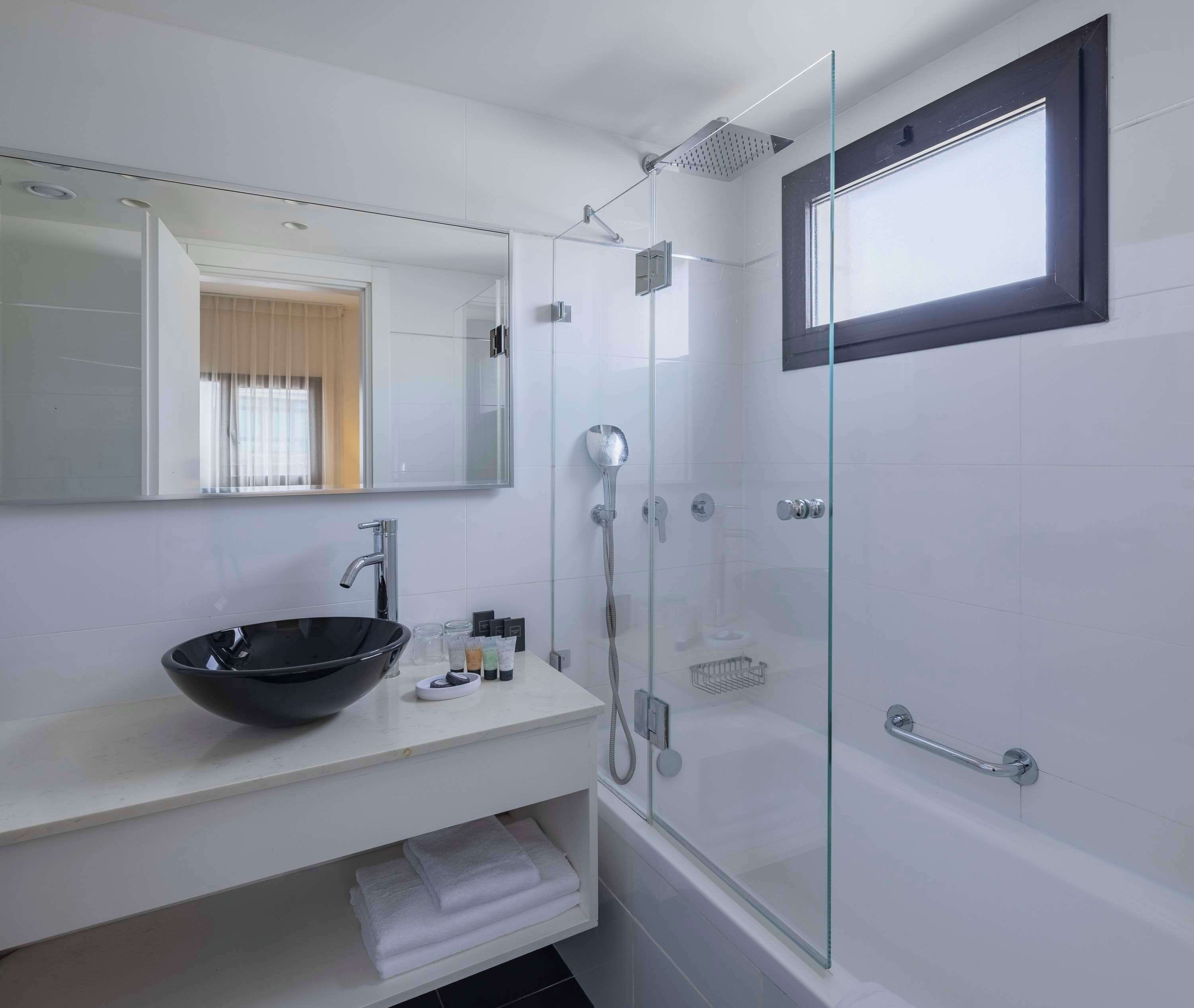 free toiletries, hair dryer, bathrobes, towels