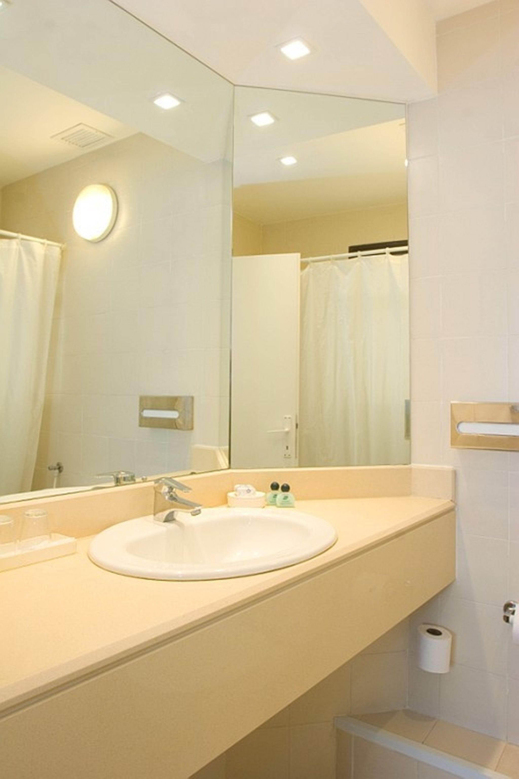 free toiletries, hair dryer, bathrobes, towels