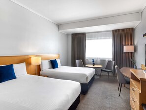 Premium bedding, pillowtop beds, in-room safe, desk