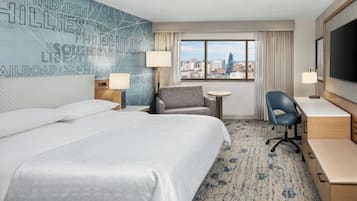 1 bedroom, premium bedding, pillowtop beds, desk