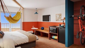 Premium bedding, pillow-top beds, in-room safe, blackout curtains