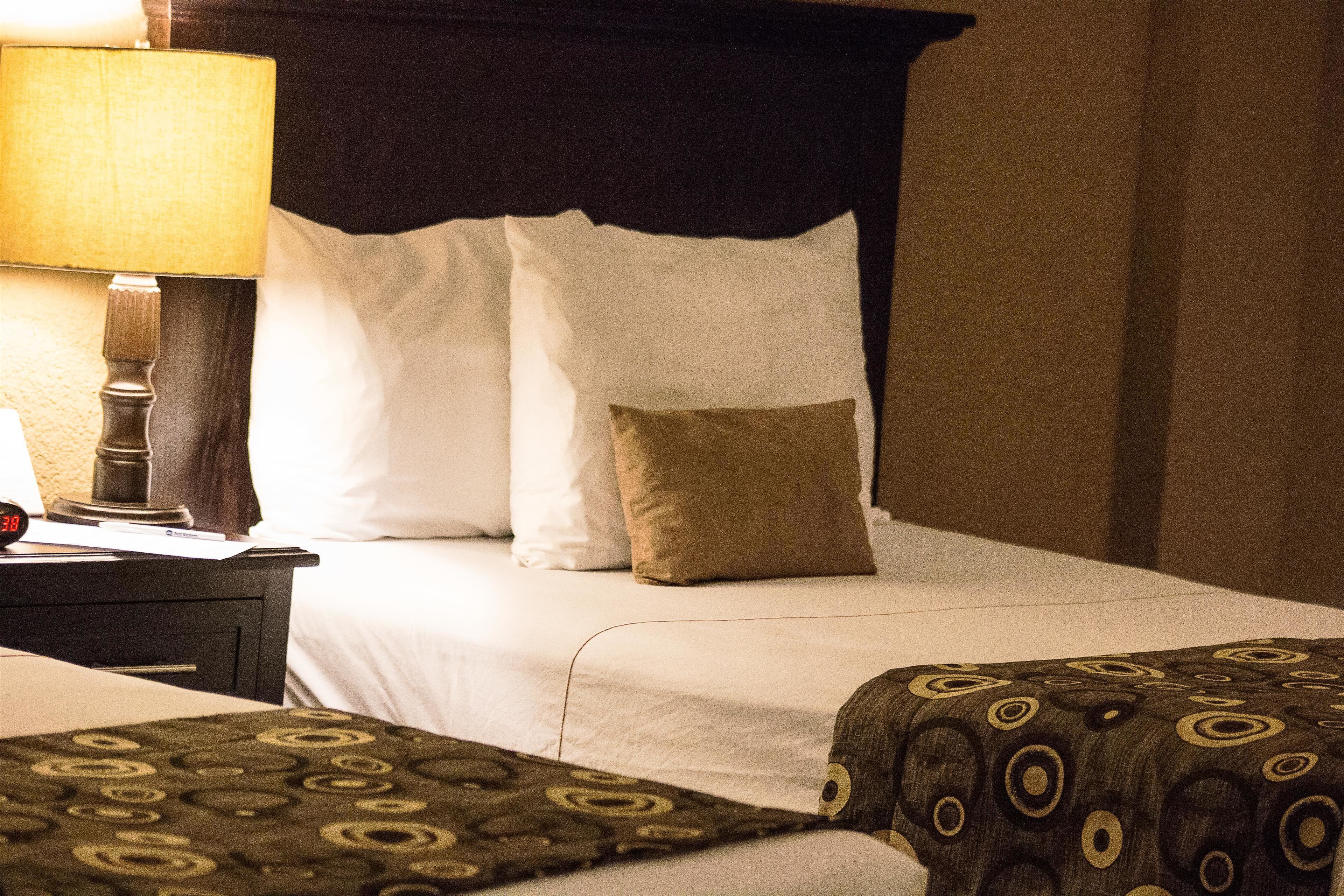 standard room, 2 queen beds, smoking | desk, laptop workspace, blackout curtains, iron/ironing board