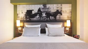 Premium bedding, minibar, in-room safe, desk