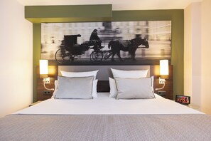Premium bedding, minibar, in-room safe, desk