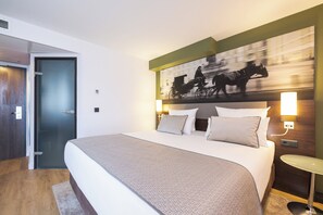 Ropa de cama de alta calidad y minibar