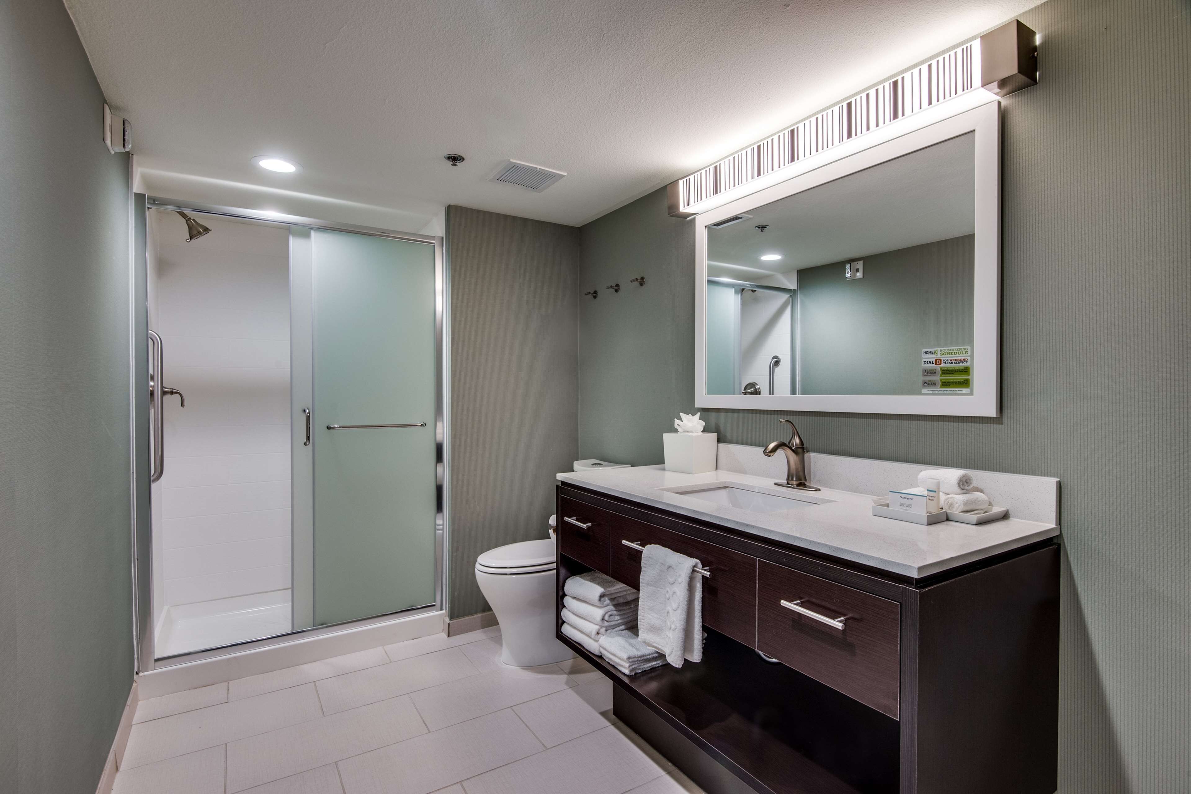 suite, 1 queen bed, accessible (hearing) | bathroom shower