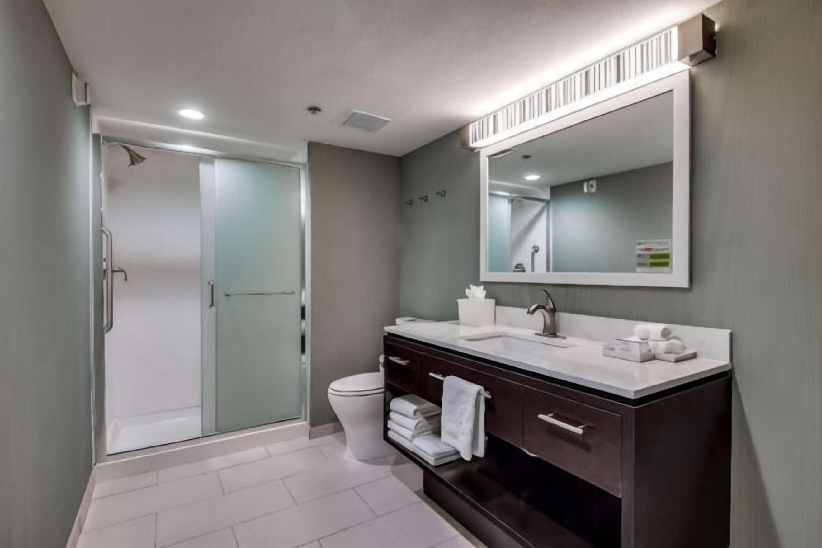 Bathroom | Combined shower/tub, free toiletries, towels