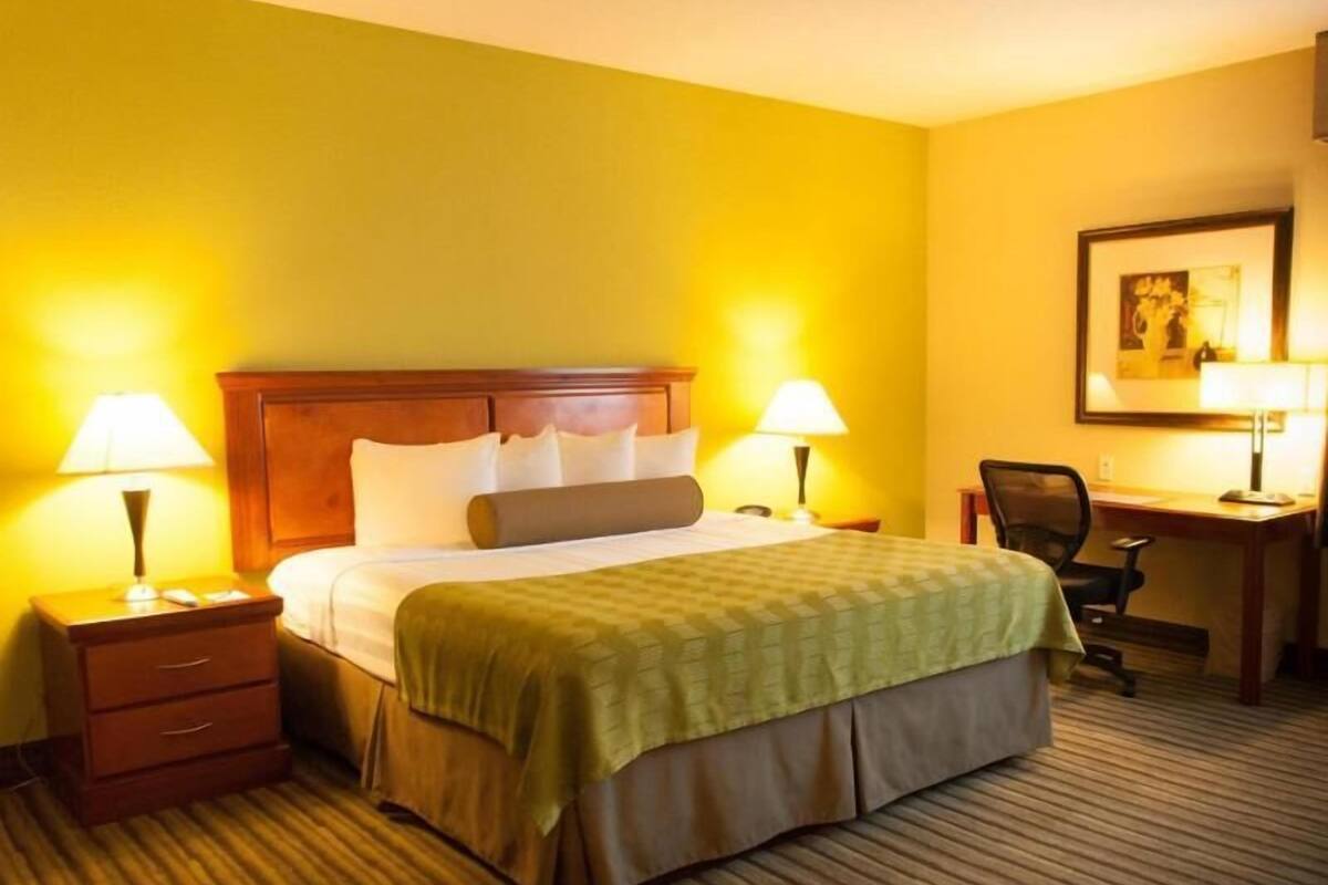 In-room safe, desk, laptop workspace, iron/ironing board