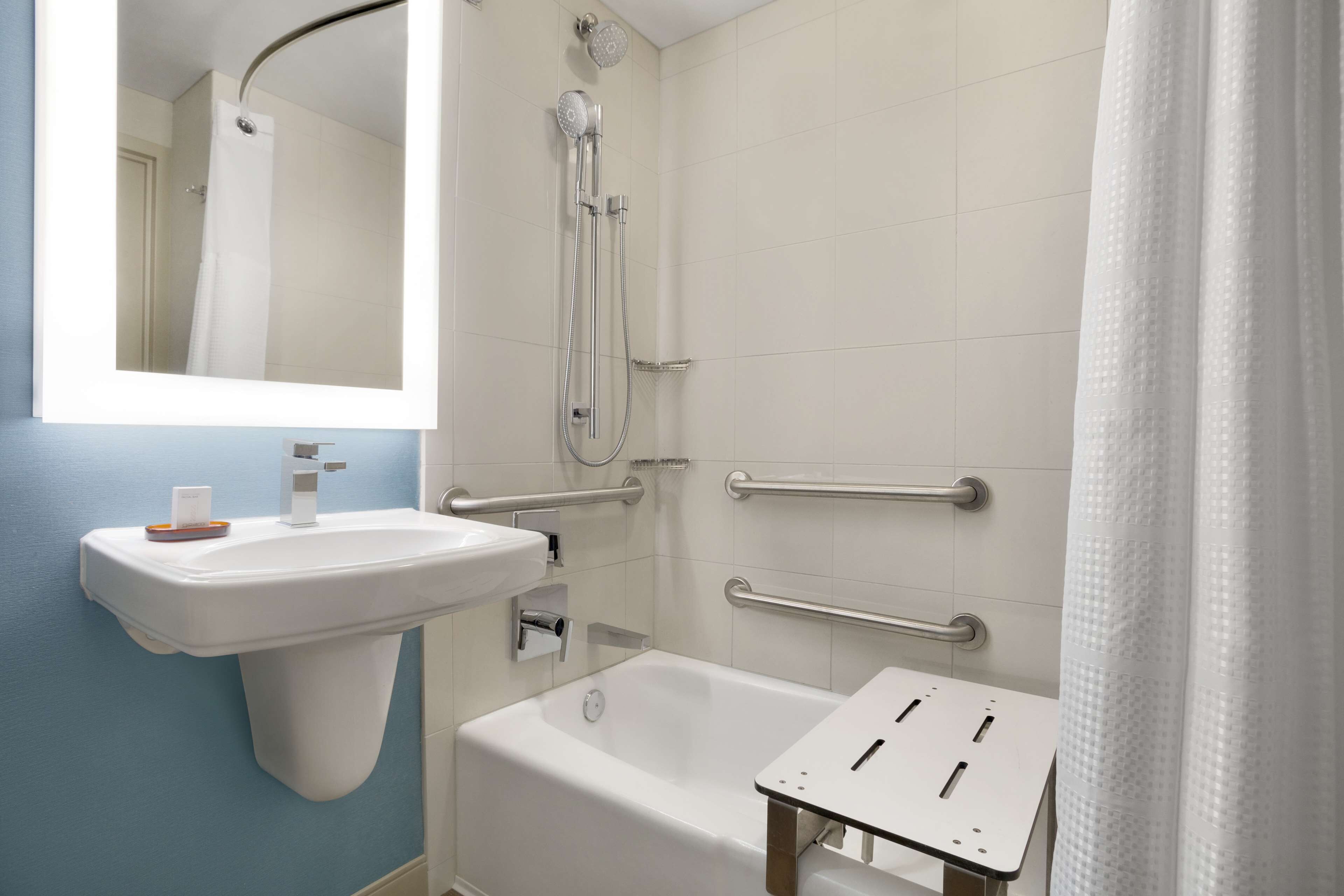 free toiletries, hair dryer, towels, soap