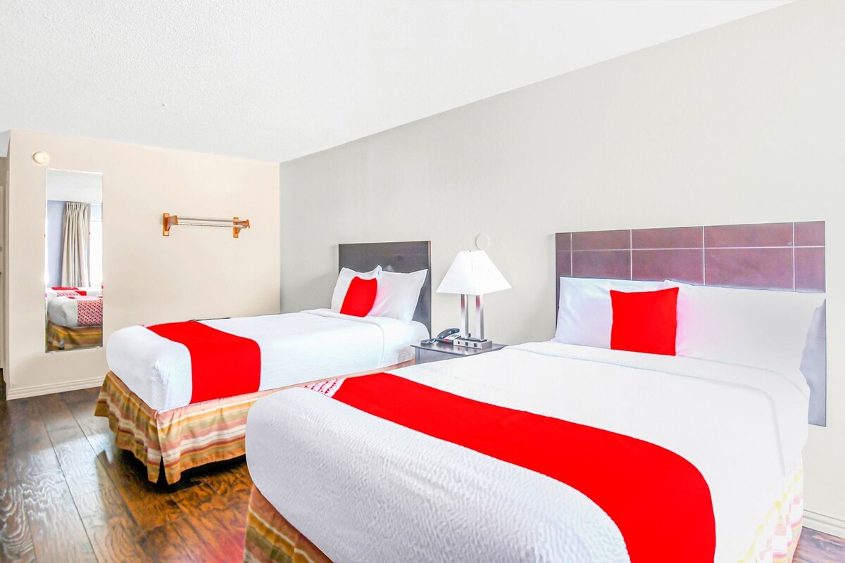 Desk, rollaway beds (free), WiFi (free), alarm clocks