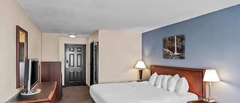 In-room safe, desk, iron/ironing board, free cribs/infant beds