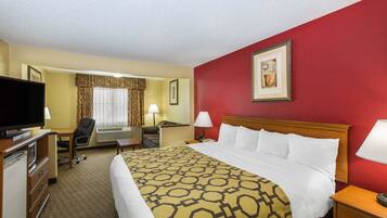 Blackout drapes, iron/ironing board, free WiFi, bed sheets