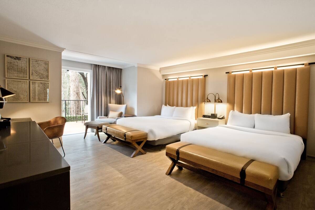 Premium bedding, pillowtop beds, in-room safe, desk