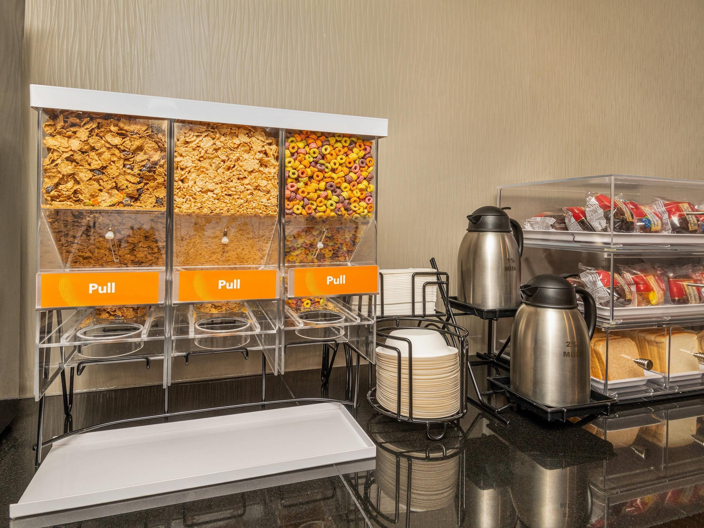 Free daily buffet breakfast 