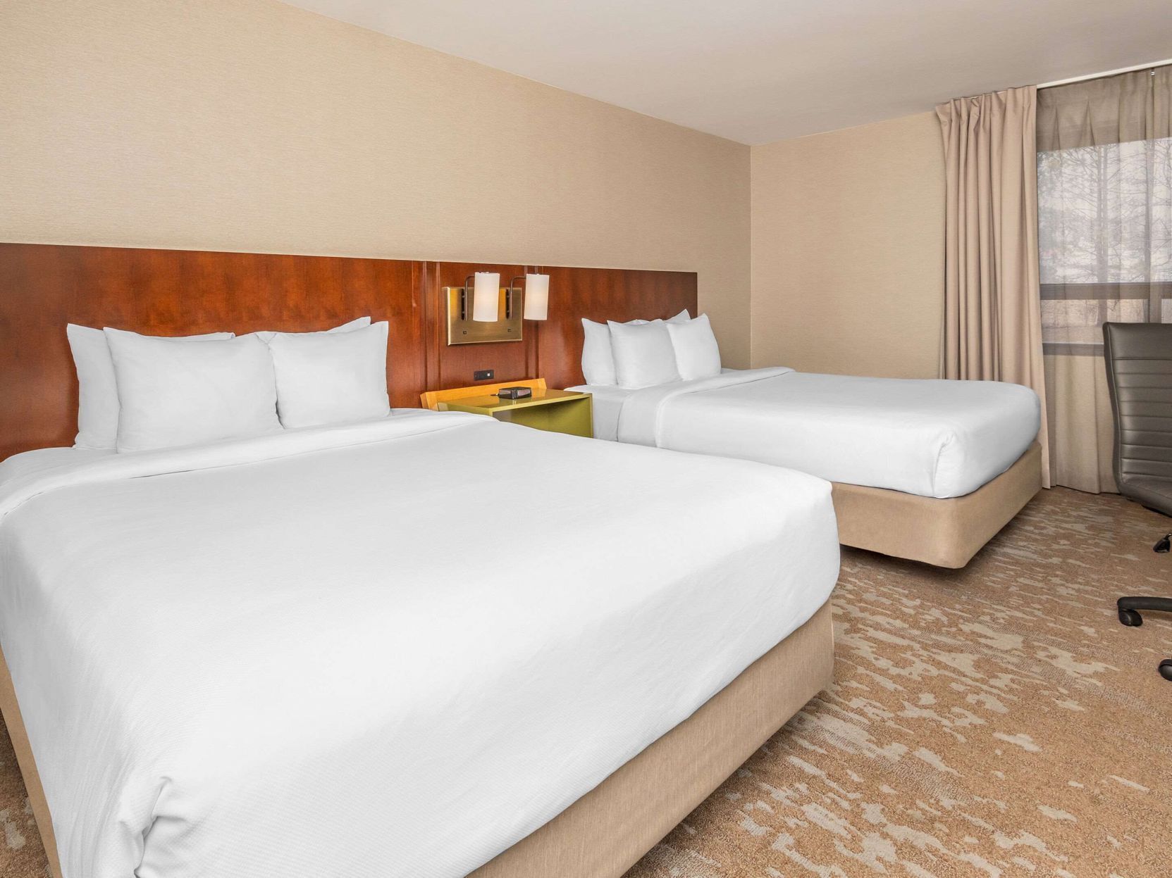 Premium bedding, pillowtop beds, individually decorated