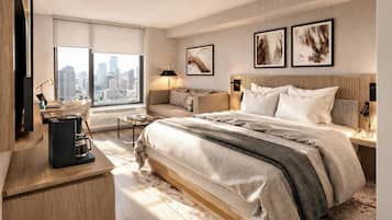 Deluxe Room, 1 King Bed, Non Smoking, Mountain View | Desk, iron/ironing board, free WiFi, bed sheets