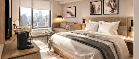 Deluxe Room, 1 King Bed, Non Smoking, Mountain View | Desk, iron/ironing board, free WiFi, bed sheets