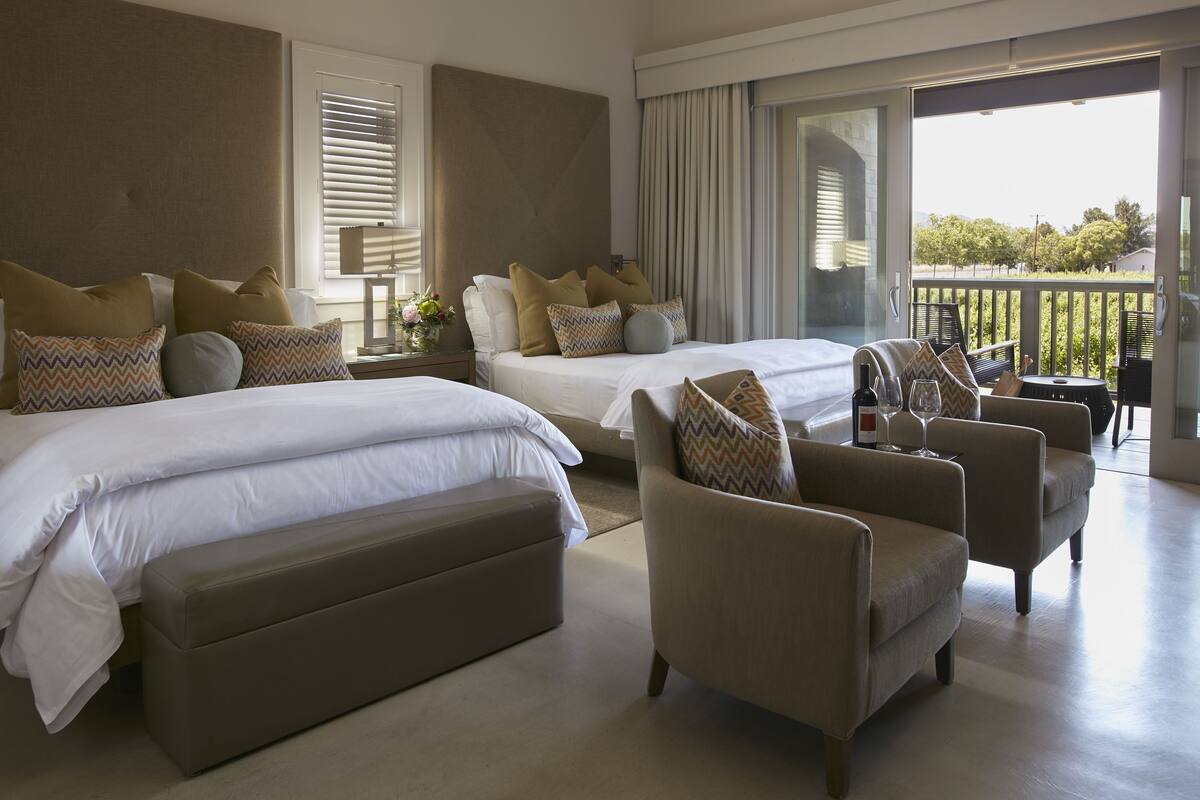Vineyard Suite, 2 Queen Beds | Premium bedding, in-room safe, iron/ironing board, WiFi (free)