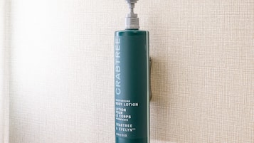 A bottle of Crabtree & Evelyn moisturizing body lotion.