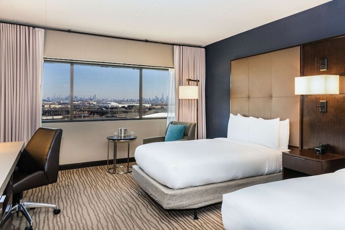 In-room safe, blackout drapes, iron/ironing board, cribs (free)
