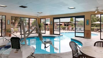 Indoor pool, seasonal outdoor pool