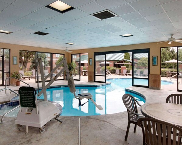 Indoor pool, seasonal outdoor pool