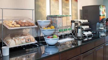 Free daily buffet breakfast
