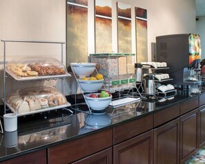 Free daily buffet breakfast 