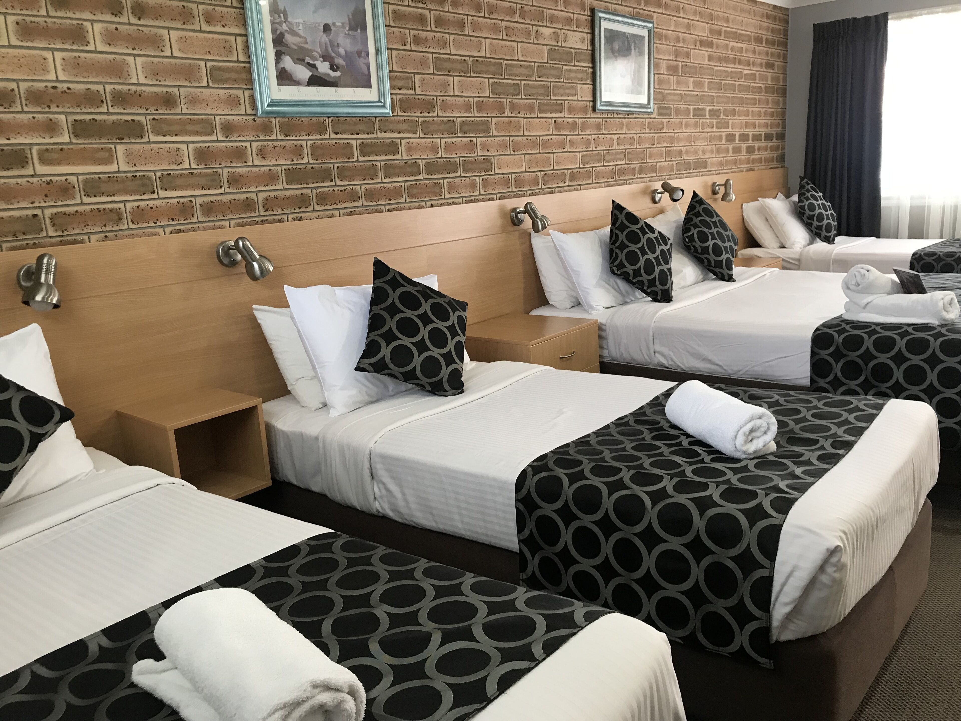 Individually decorated, individually furnished, desk, laptop workspace