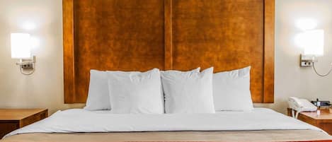 Premium bedding, down duvets, Tempur-Pedic beds, desk