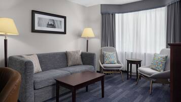 In-room safe, desk, iron/ironing board, free cribs/infant beds