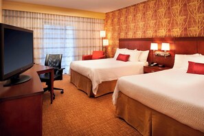 Deluxe Room, 2 Queen Beds | Desk, laptop workspace, iron/ironing board, free cribs/infant beds