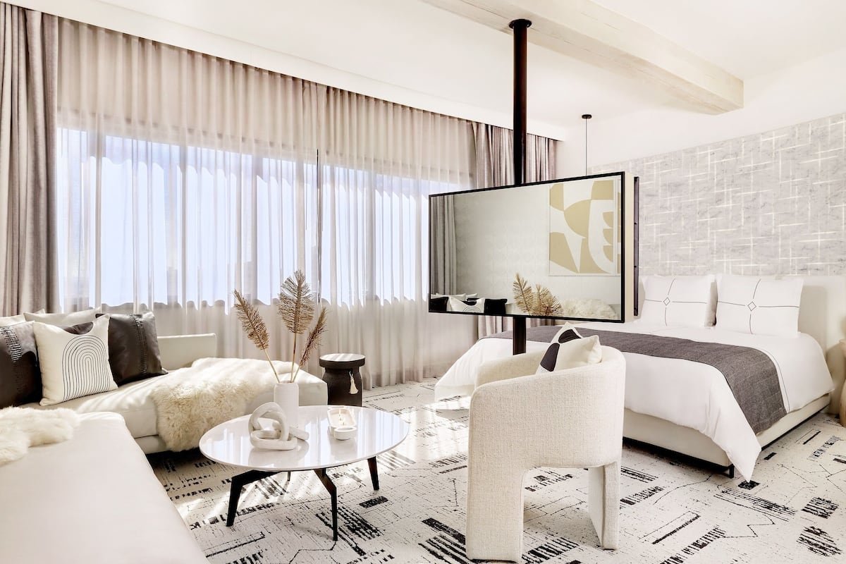 signature suite | egyptian cotton sheets, premium bedding, down duvets, pillow-top beds