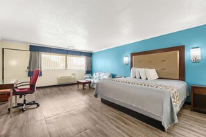 Desk, blackout curtains, iron/ironing board, cots/infant beds