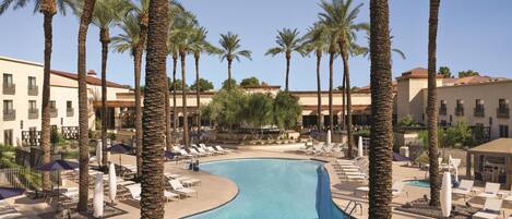 2 outdoor pools, open 6:00 AM to 10:00 PM, pool cabanas (surcharge)