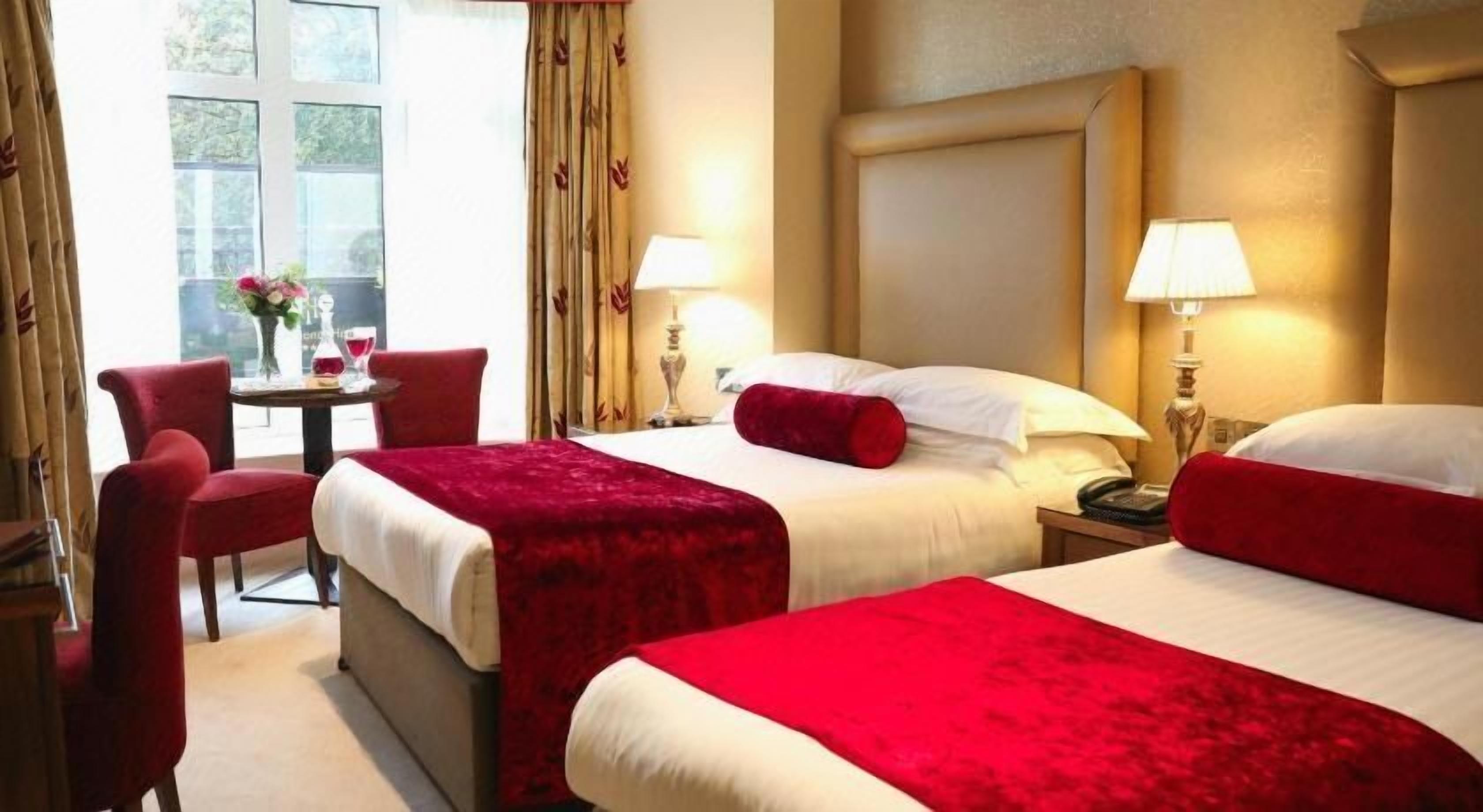 Egyptian cotton sheets, down duvets, pillow-top beds, in-room safe