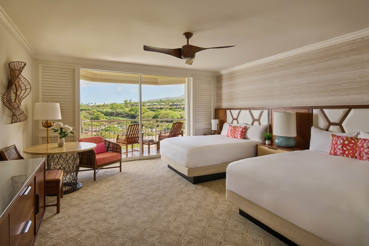 Room, 2 Queen Beds, Transfer Shower (Accessible, Terrace View) | 1 bedroom, premium bedding, in-room safe, desk