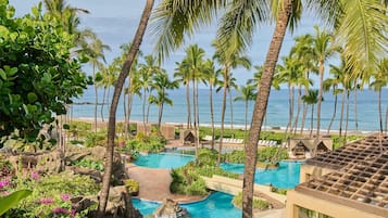 9 outdoor pools, pool cabanas (surcharge), pool loungers