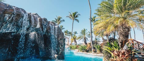 9 outdoor pools, cabanas (surcharge), sun loungers