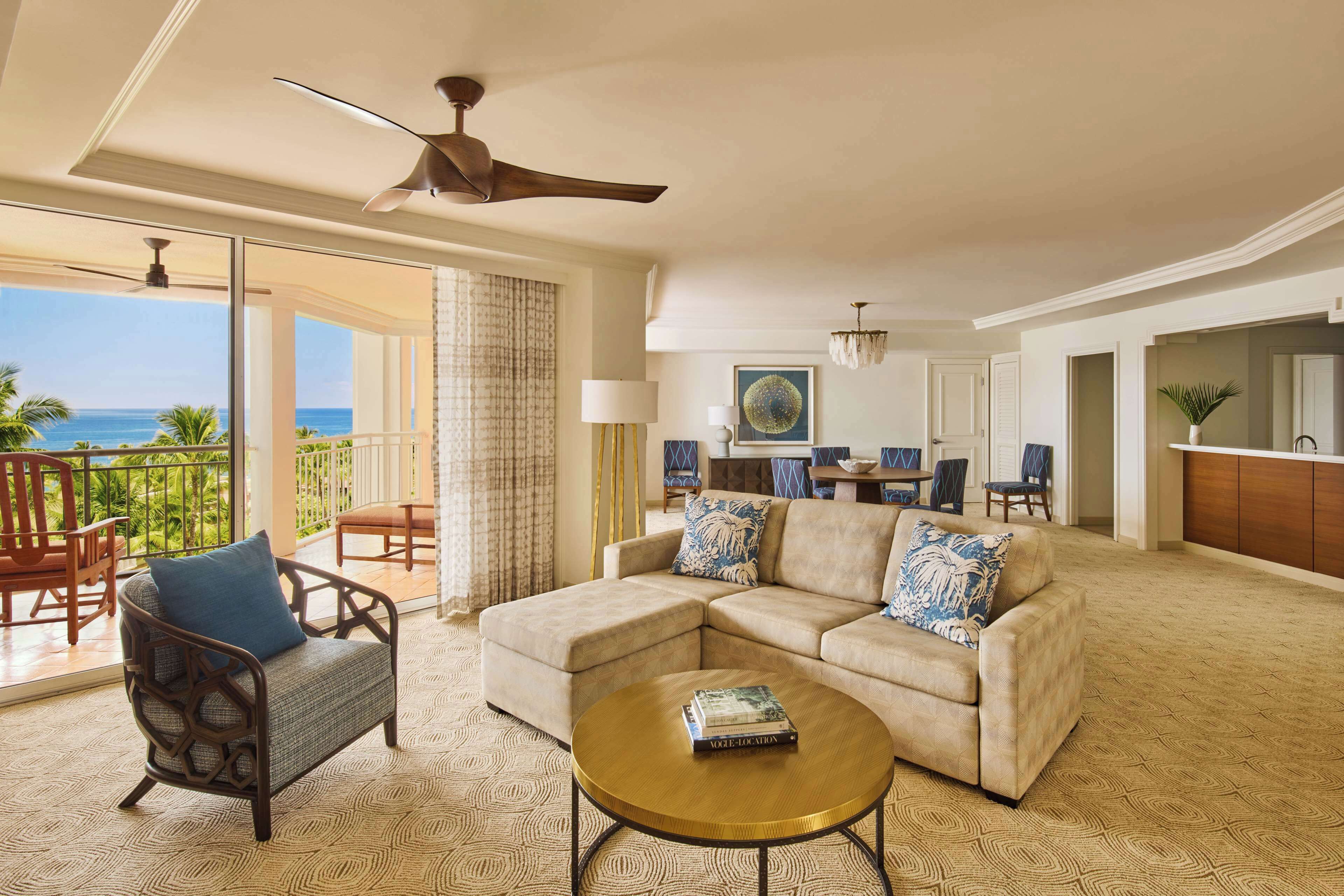 Suite, 1 Schlafzimmer, Meerblick (Wailea) | Wohnbereich