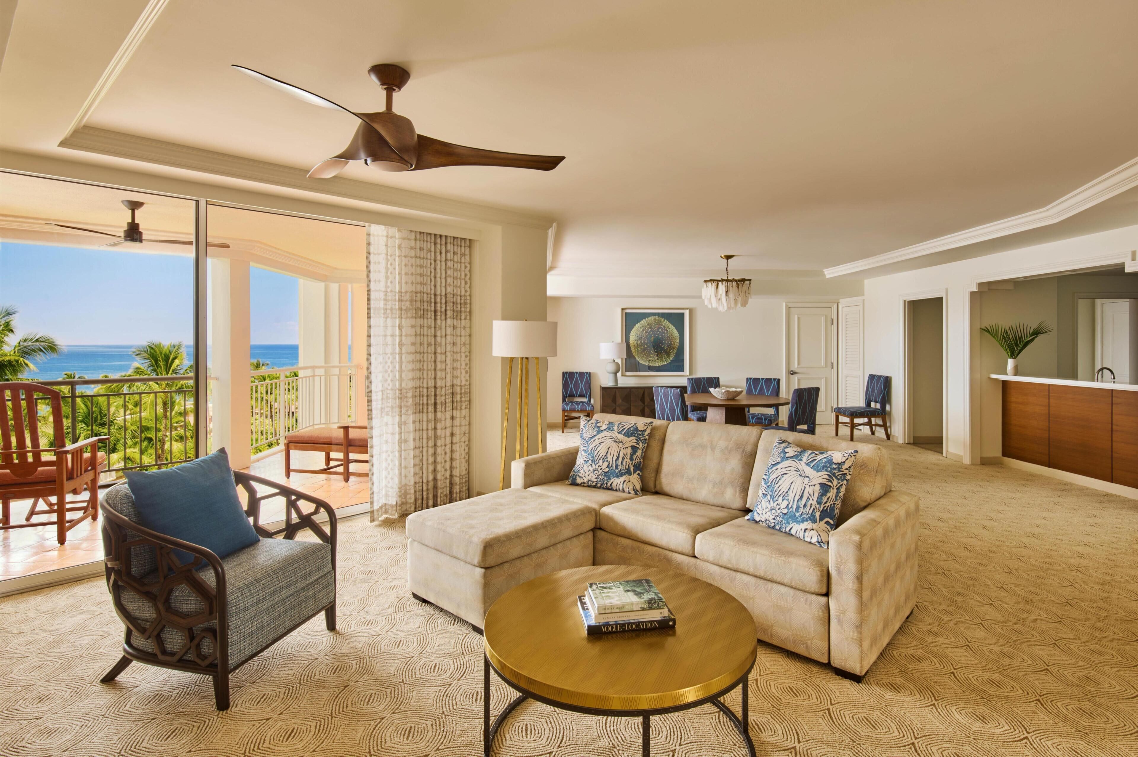 Suite, 1 Bedroom, Ocean View (Wailea) | Living area