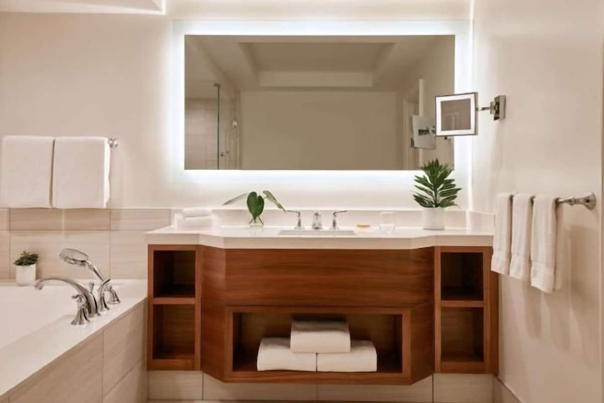 Bathroom | Separate tub and shower, deep soaking tub, designer toiletries