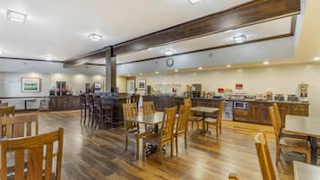 Free daily self-serve breakfast