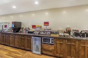 Free daily self-service breakfast 